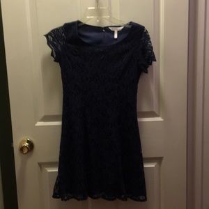 Navy blue lace dress